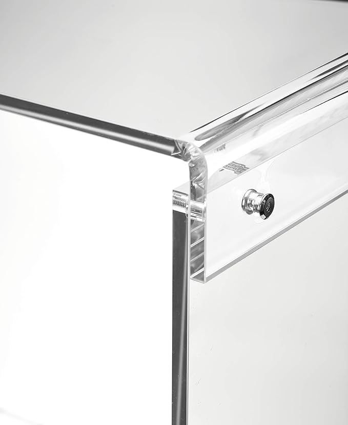 Clear Acrylic End Table，2-Tier，Nightstand - Image 8