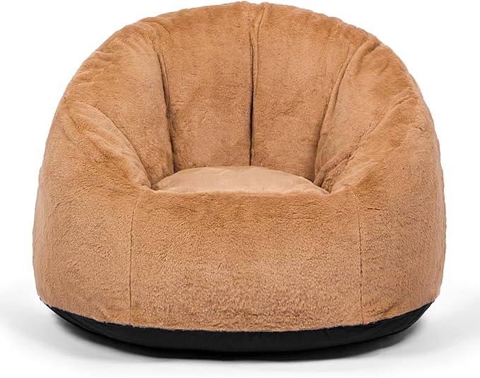 N&V Medium Shell Bean Bag Chair, Adult Size Bean Bag Sack, Foam Filling - Image 4