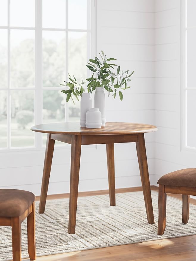 Signature Design by Ashley Berringer Dining Room Round Drop Leaf Table - Image 11