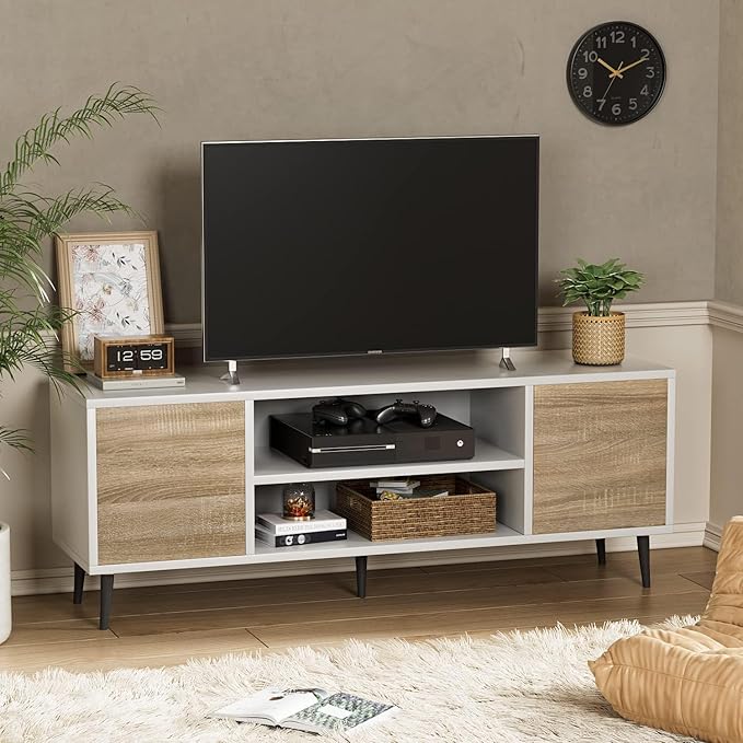 YESHOMY Modern TV Stand for 65" Television, Entertainment Center - Image 3
