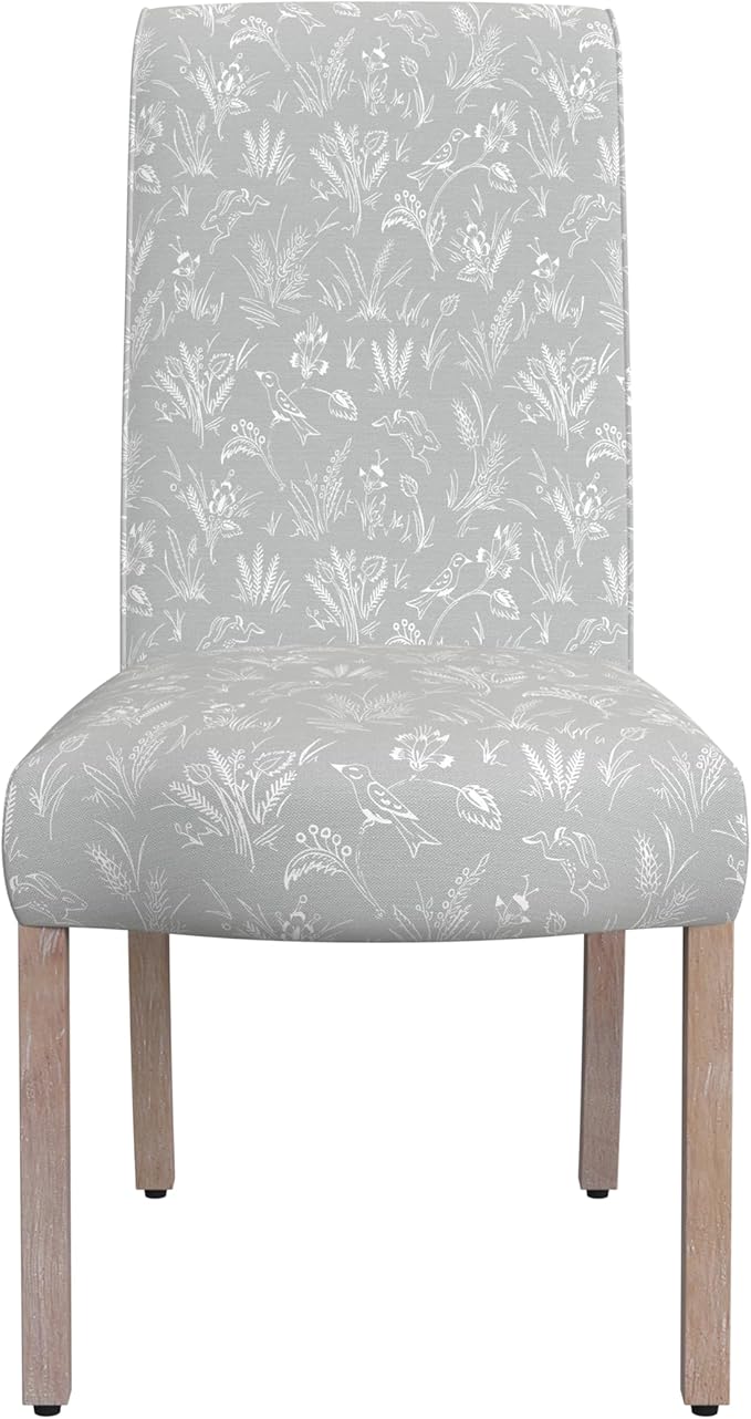 HomePop Scalloped Detail Dining Chair|Upholstered Parsons Dining Chairs - Image 4