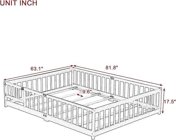 Queen Size Floor Bed Frame - Image 3