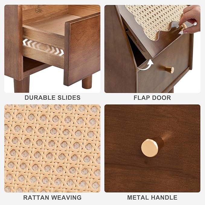 Uniclinens Rattan Nightstand - Image 3