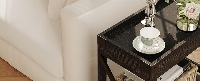 Narrow Side Table, Slim End Table - Image 8