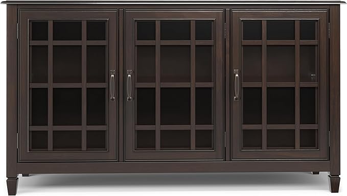 SIMPLIHOME Connaught SOLID WOOD 60 inch Wide Traditional Wide Storage Cabinet - Image 6