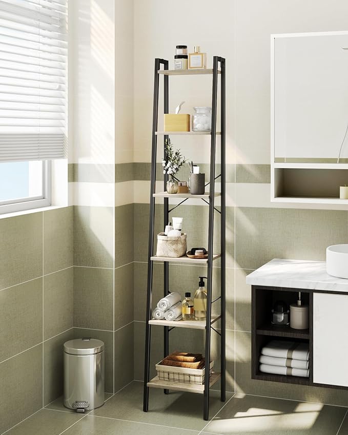 Ladder Shelf, Bookshelf Bookcase, Freestanding Corner Storage Shelve - Image 7