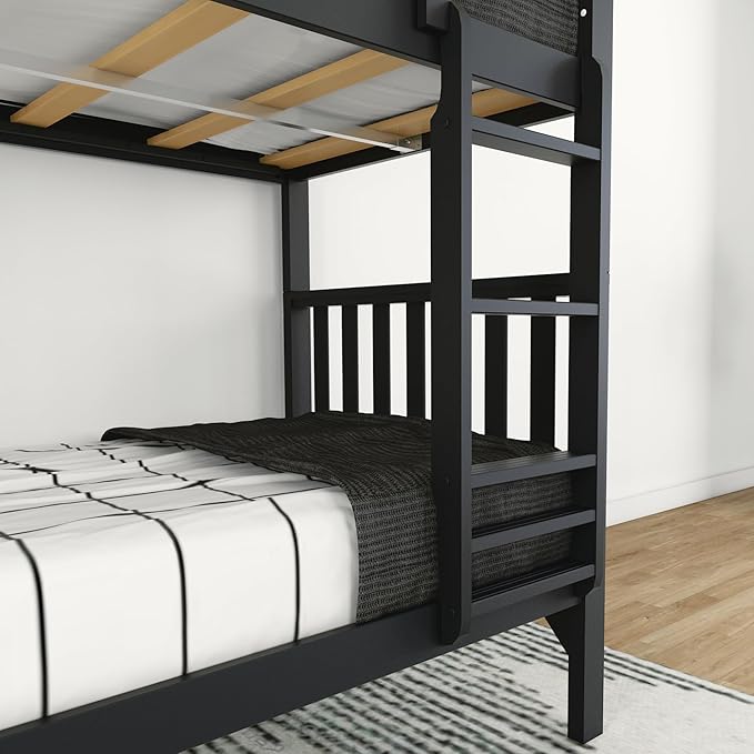 Max & Lily Bunk Bed, Scandinavian Modern Bunk Bed, Solid Wood Twin-Over-Twin - Image 6