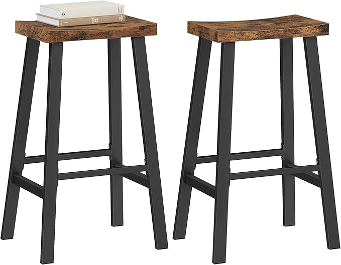 VASAGLE Bar Stools Set of 2, Counter Height Stools, Bar Chairs - Image 10