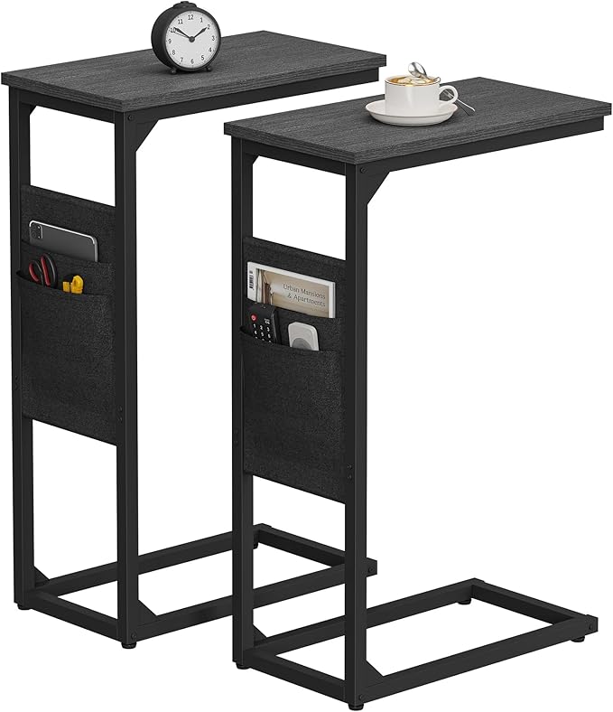 TUTOTAK C Shaped End Table, Side Table by WelcometotheTUTOTAKHome