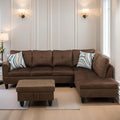 L Shaped Sectional Couches for Living Room, Modern Modular Sectional Sofa by FONTOI