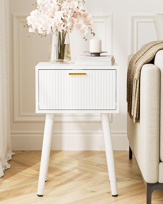 Night Stand Set 2, Small Modern Mid-Century Bedside Table - Image 7