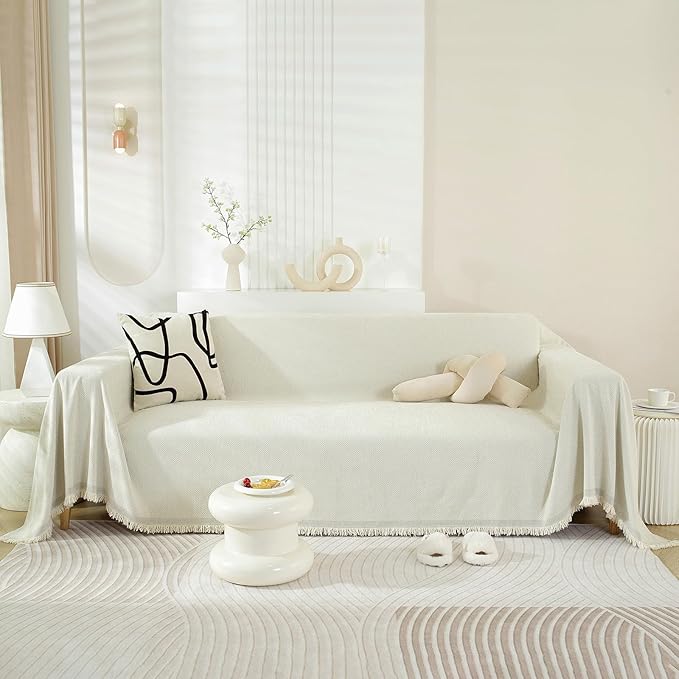 STACYPIK Modern Beige Couch Covers by STACYPIK