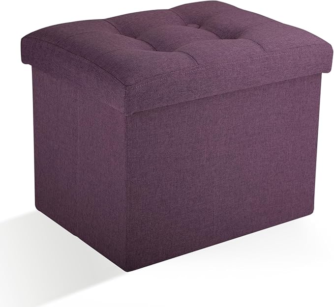 Ottoman Storage Ottoman Foot Rest Stool Foldable Bench by DOCVANIA