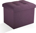 Ottoman Storage Ottoman Foot Rest Stool Foldable Bench by DOCVANIA