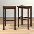 Grain & Grove Smith Collection Set of 2 Solid Wood Bar Stools, 30 inch by GrainGrove