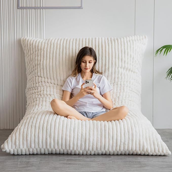 BYBYME 3 in 1 Bean Bag Chairs, Bean Bag Bed by BYBYME