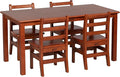 ECR4Kids 24in x 48in Rectangular Hardwood Table and Chair Set, 12in Seat Height by ECR4Kids