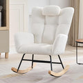 Nursery Rocking Chair, 300Lb Glider Chair by SLEKVERSA
