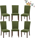 Parsons Dining Chairs Set of 6, Upholstered Nailhead Dining Room Kitchen Side by COLAMYINC