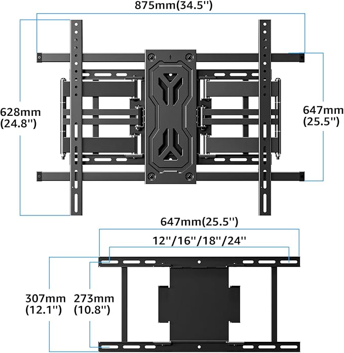 MOUNTUP Heavy Duty Full Motion TV Wall Mount - Image 9