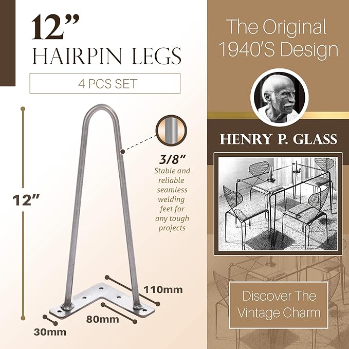 TEN49 Heavy Duty Hairpin Table Leg - Image 5