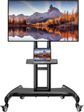 Perlegear Mobile TV Cart for 32-82 Inch Flat/Curved LED/LCD/OLED TVs Rolling TV by Perlegear