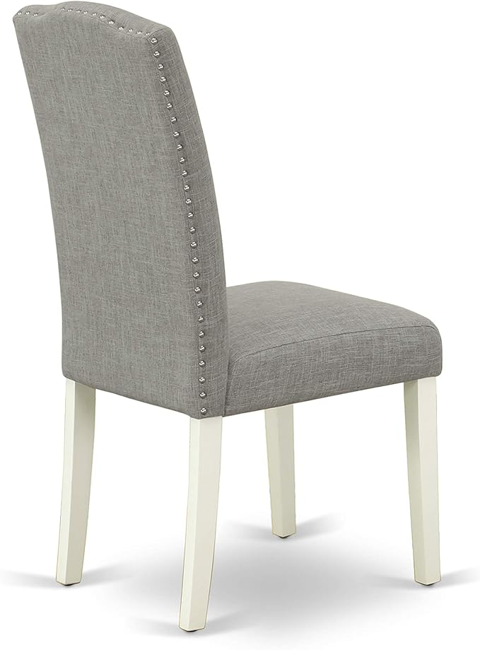 East West Furniture 1NDEN5-LWH-06 5 Piece Dining Table Set - Image 11