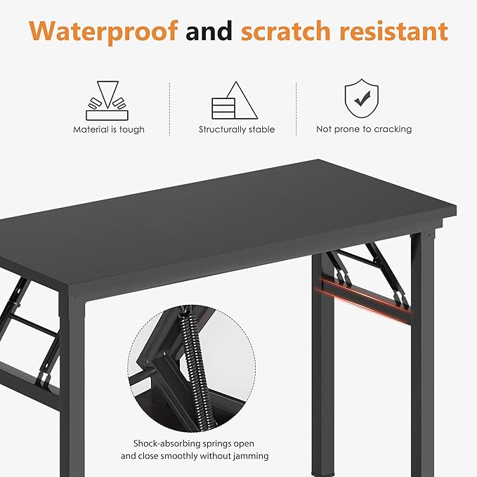 SDHYL 31.5inchesNo Assembly Foldable Computer Desk - Image 5