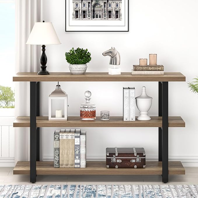 FOLUBAN Console Tables for Entryway, Modern Sofa Table - Image 7