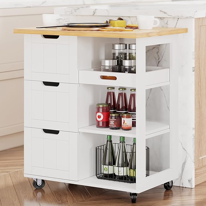 Shintenchi Kitchen Island Cart by Shintenchi