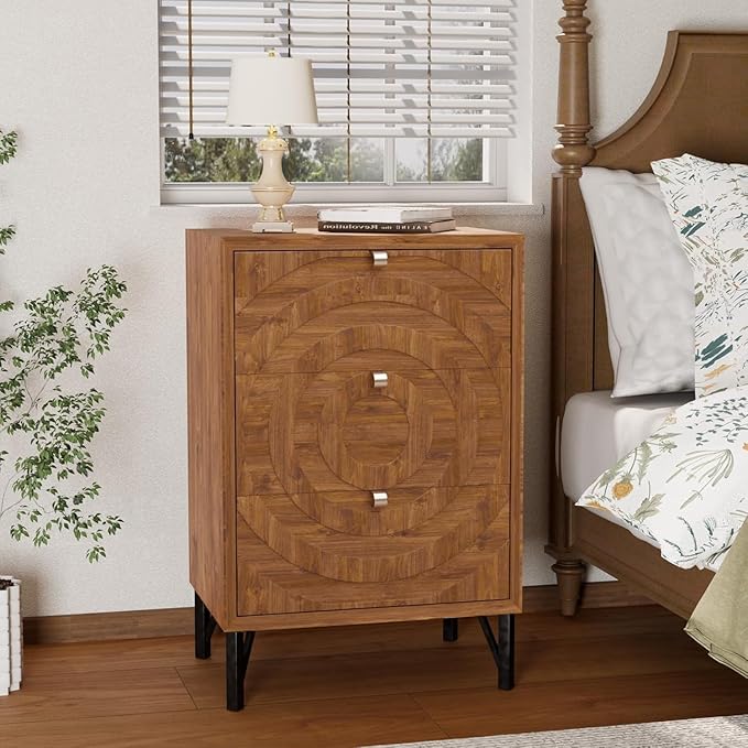 COSIEST Nightstand, Rustic End Table - Image 3