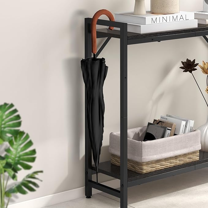 Narrow Console Table, 2 Tier Small Entryway Table, Sofa Table - Image 8