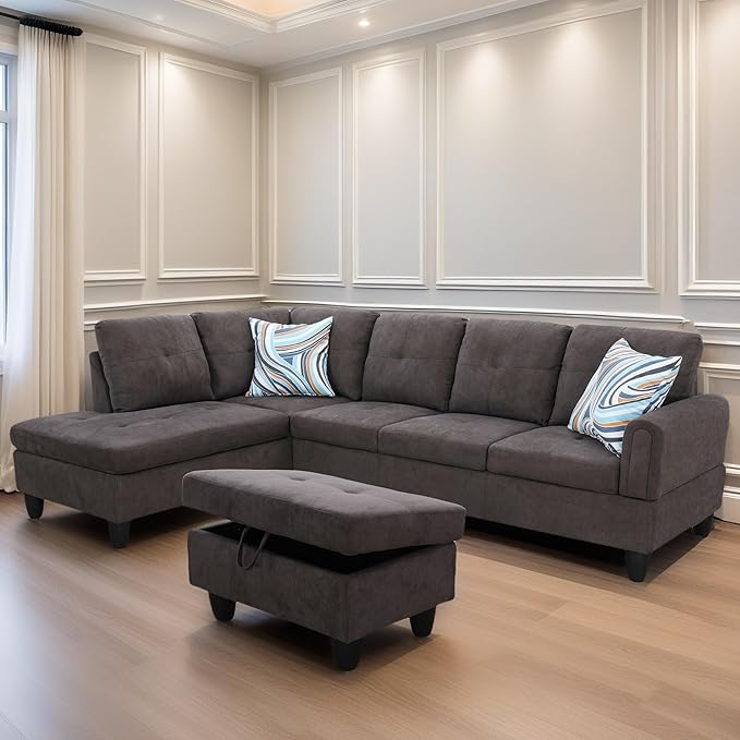 L Shaped Sectional Couches for Living Room, Modern Modular Sectional Sofa - Image 6