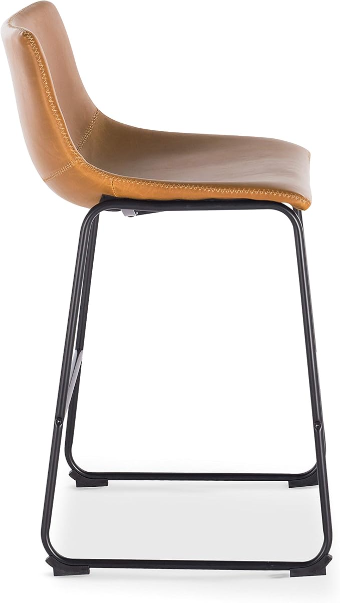 POLY & BARK Bar Stools Set of 3 – 34" Counter Height Chairs - Image 5