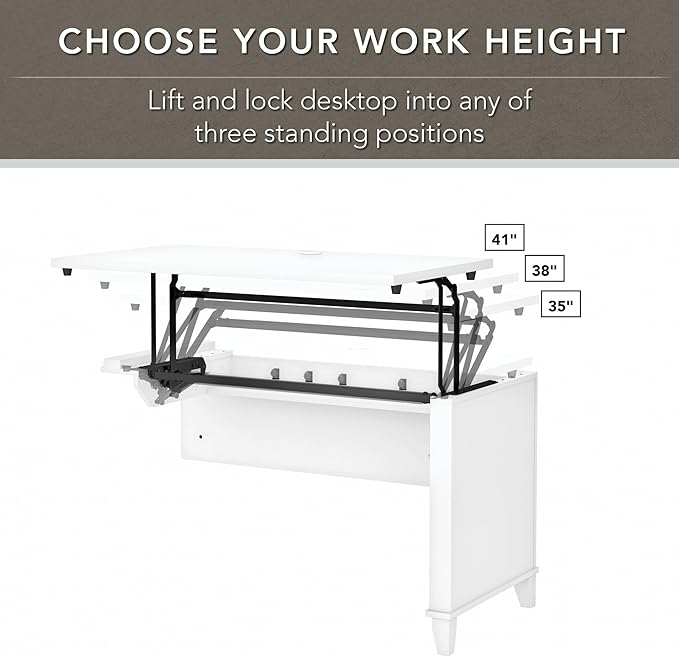 Bush Furniture Somerset 72W 3 Position Sit to Stand L Shaped Desk - Image 10