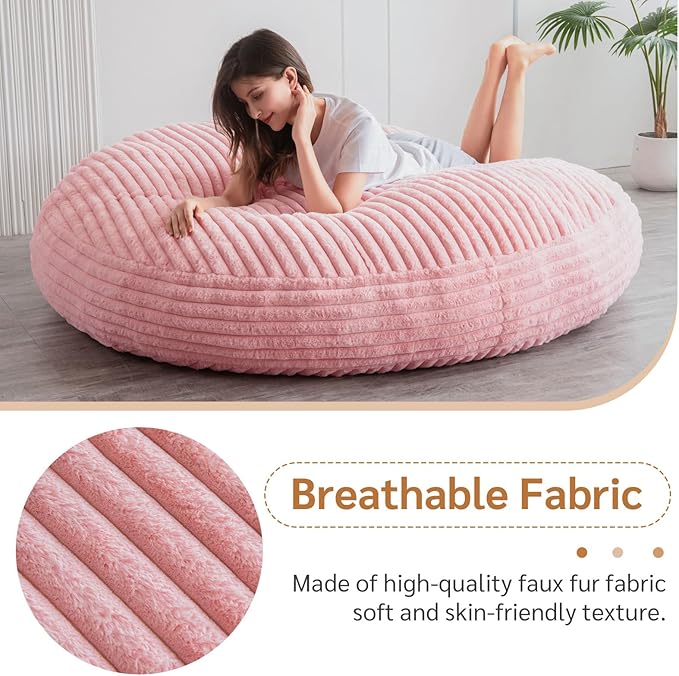 BYBYME 3 in 1 Bean Bag Chairs, Bean Bag Bed - Image 8