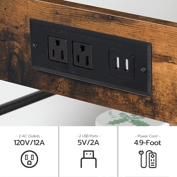 HOOBRO Kitchen Island with Storage, Kitchen Island Table with Power Outlet - Image 6