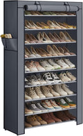 SONGMICS Shoe Rack with Non-Woven Fabric Cover, 9 Tier Storage Shelf by SONGMICSbySONGMICSHOME