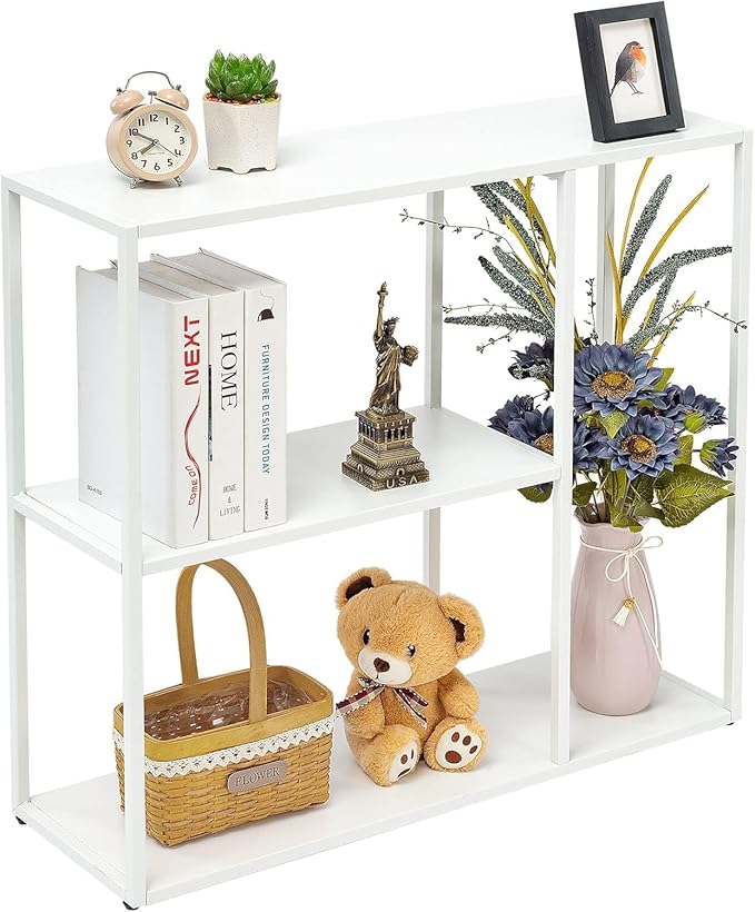 HDANI Console Table, Narrow Entryway Table, 3 Tier Metal Hallway Table by HDANI
