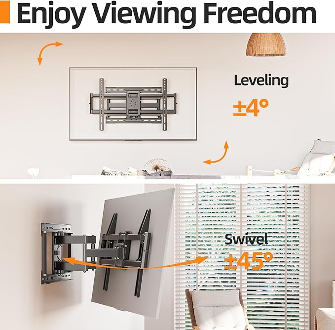 75 85 inch Full Motion TV Wall Mount - Image 4