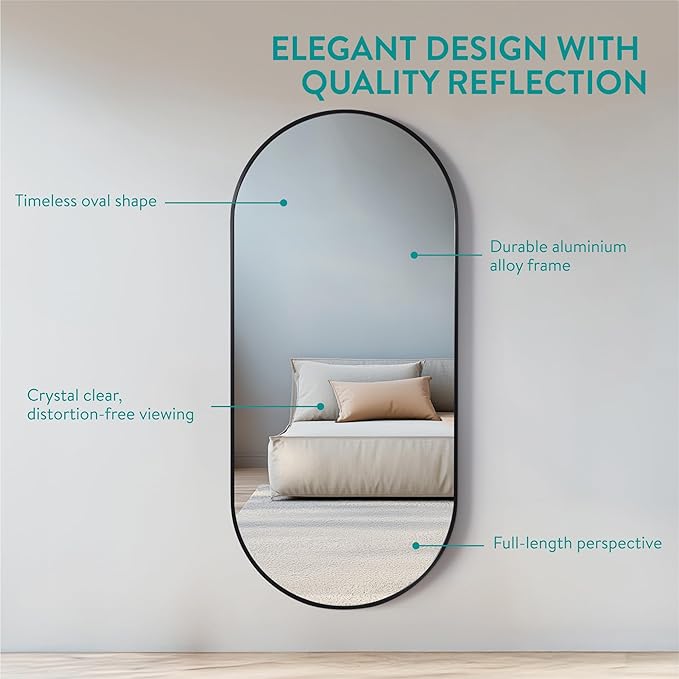 Navaris Full Length Arch Mirror, Living Room, Bathroom or Hallway - Image 6