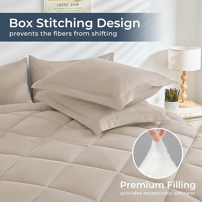 HEVUMYI Khaki King Comforter Set - Image 4