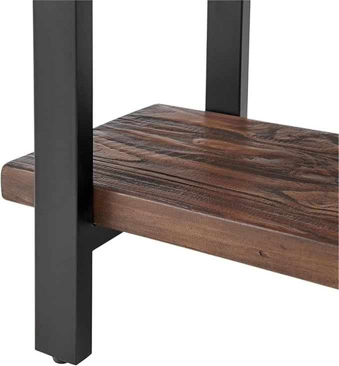 Pomona 27-Inch Wood End Table in Rustic Natural Finish - Image 12