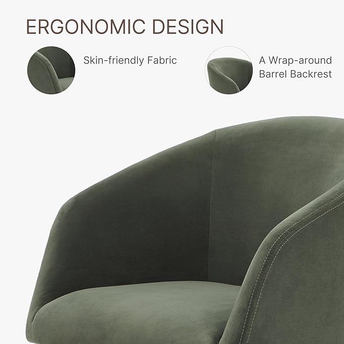 Swivel Dining Chairs Modern Accent Armchair Side Deskchair - Image 6