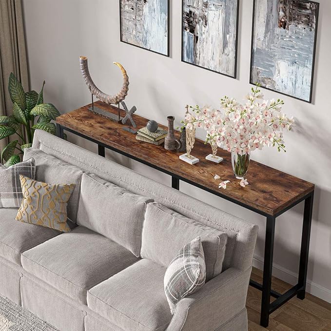 Tribesigns 70.9 inch Extra Long Console Table Behind Couch, Easy Assembly Sofa - Image 4