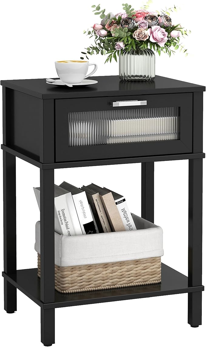 Nightstand Wooden Bedside Table by MMEOLUOOK