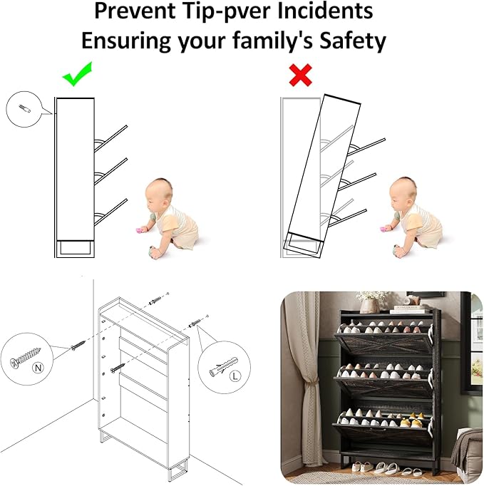 Maupvit Shoe Storage Cabinet - Image 7