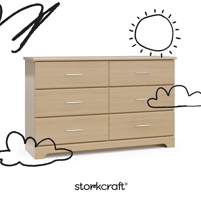Storkcraft Brookside 6-Drawer Dresser – GREENGUARD Gold Certified, Nursery & - Image 8