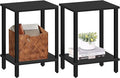 TUTOTAK End Table, Side Table, Nightstand, 2-Tier Storage Shelf, Sofa Table by WelcometotheTUTOTAKHome