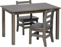 ECR4Kids 24in x 36in Rectangular Hardwood Table and Chair Set, 12in Seat Height by ECR4Kids